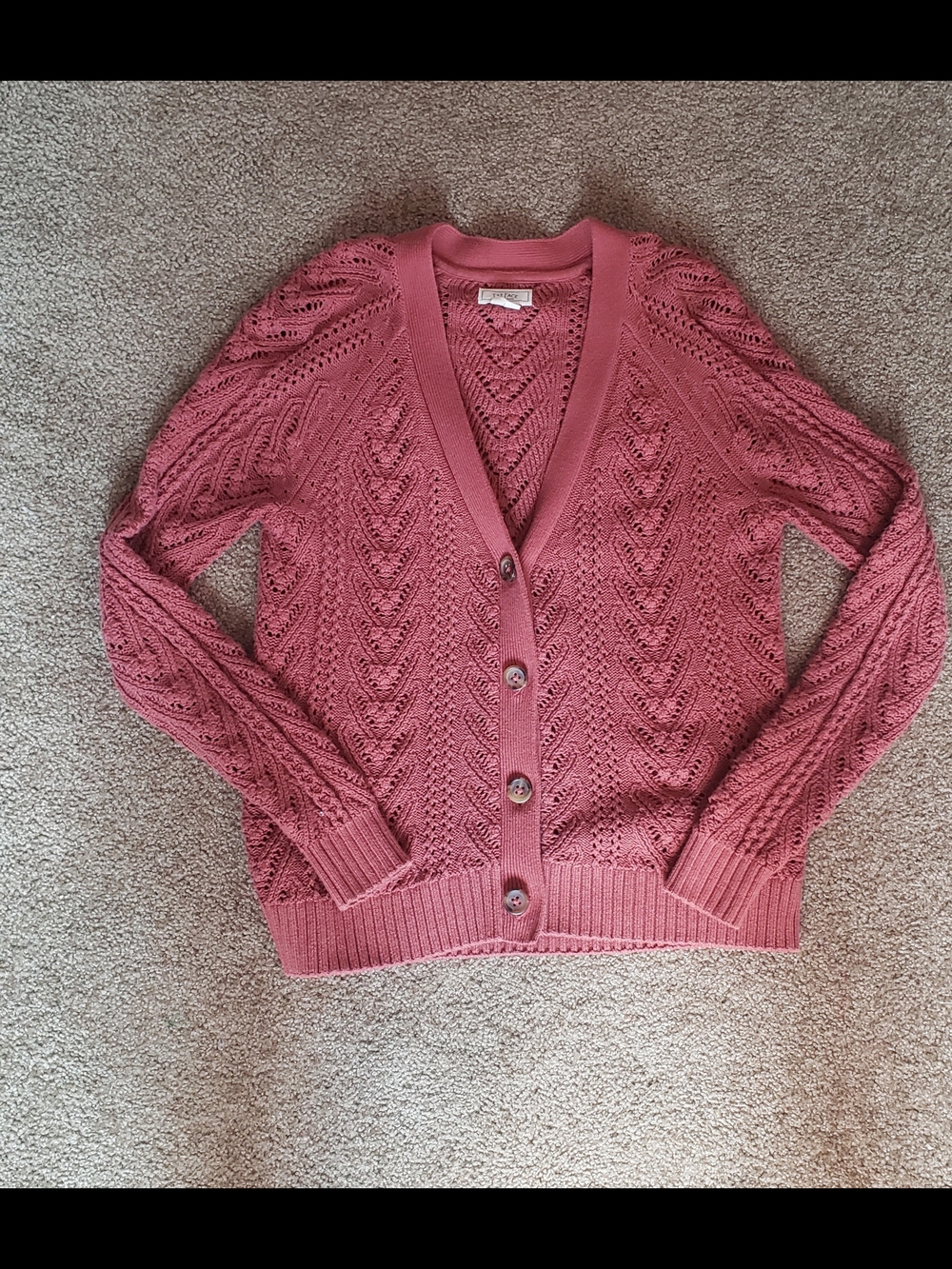 Fat Face Coral Knit Cardigan